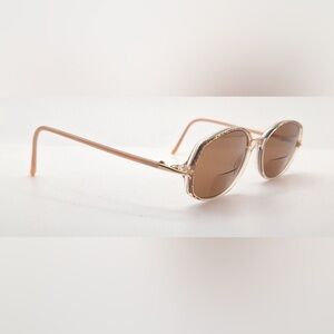 Vintage Silhouette M1899 Pink Translucent Oval Sunglasses Frames Only